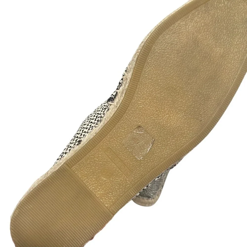 Parfois Lemon Embroidered Espadrille Flats Size 38
